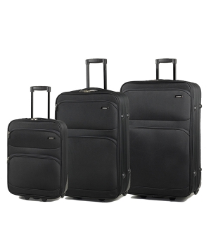 Комплект чемоданов Members Topaz (S/M/L) Black.