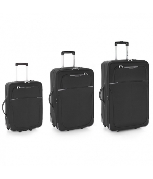 Комплект из 3-х чемоданов Gabol Malasia Black (S/M/L) 113301-001.