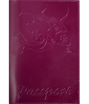 Обложка для паспорта DERBY 0430368,30 фиолетовая